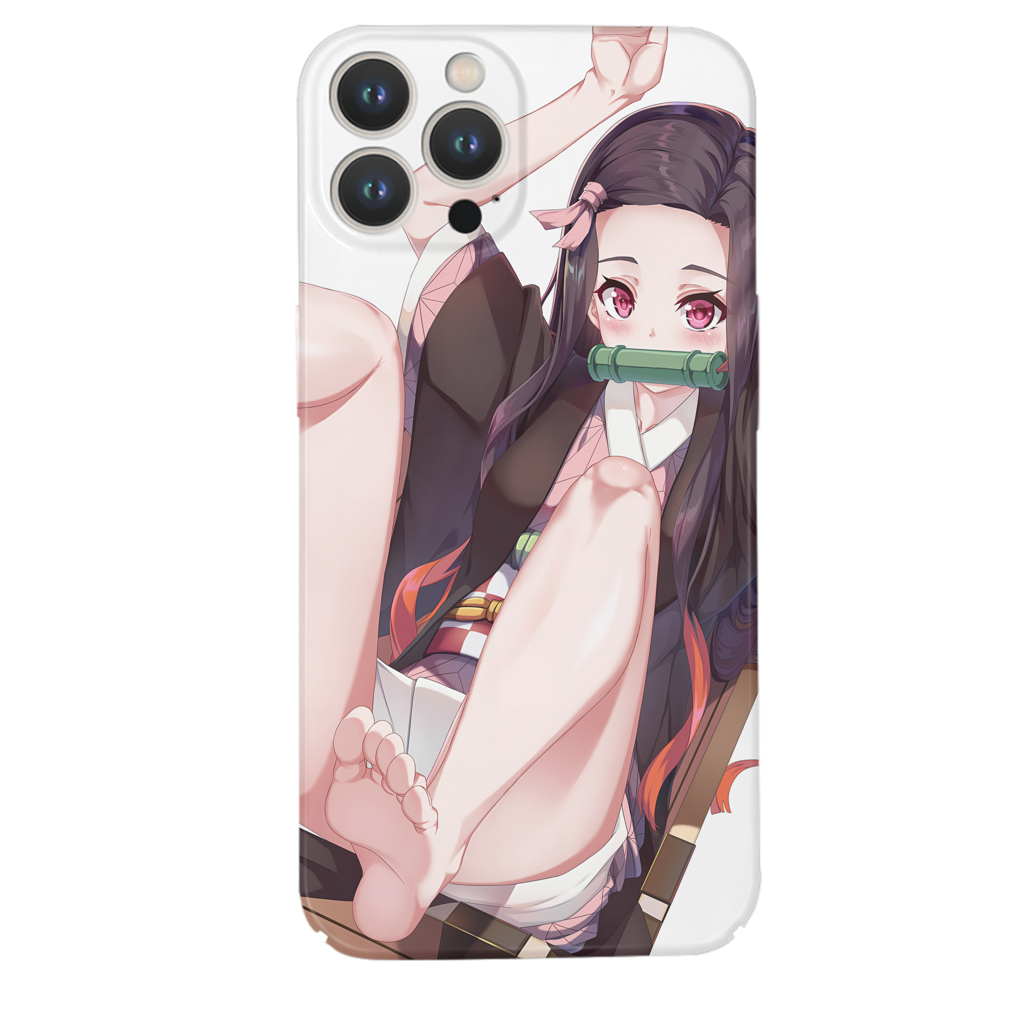 （画像用） 鬼滅の刃（きめつのやいば）竈門 禰󠄀豆子／かまど ねずこ Kamado Nezuko 【iPhone 14シリーズ対応】ハードケース